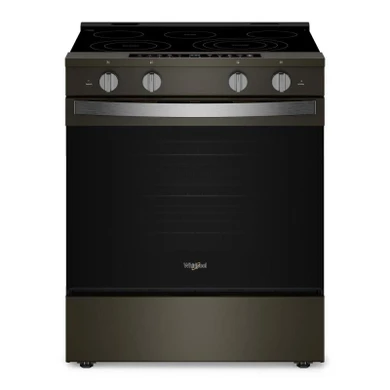 Whirlpool® 30-inch Smart Slide in Electric Range with True Convection, No Preheat Air Fry, WipeClean™ Coating, Steam/Self Clean and High Speed Preheat YWSES7530RV