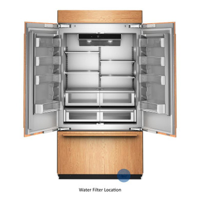 Kitchenaid® 24.2 Cu. Ft. 42" Built-In Panel-Ready French Door Bottom Mount Refrigerator with Platinum Interior KBFN542TPA