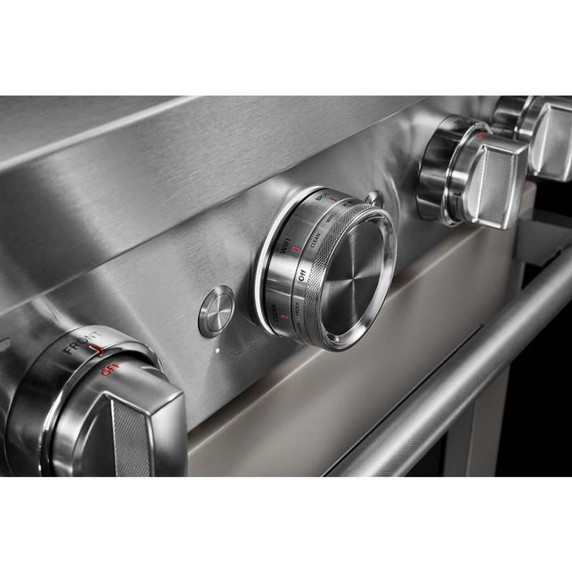 KitchenAid® 30'' Smart Commercial-Style Gas Range with 4 Burners KFGC500JMH