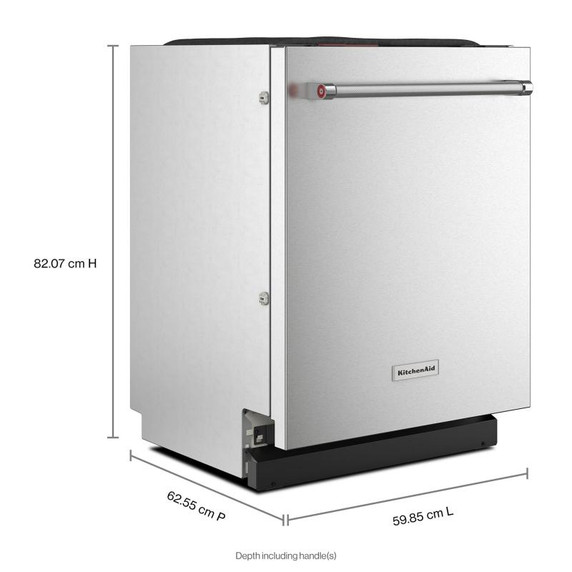 Kitchenaid® 39 dBA PrintShield™ Finish Flush-to-Cabinet Dishwasher with FreeFlex™ Fit Third Level Rack KDTF924PPS