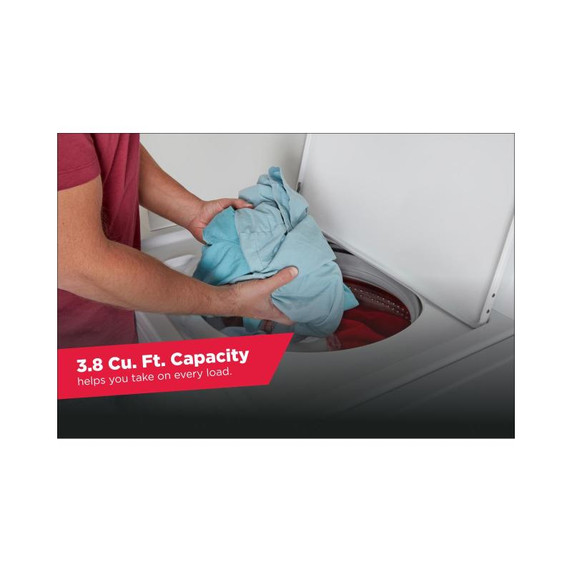 Amana® 4.4 cu. ft. Top-Load Washer with High Efficiency Agitator NTW4519JW