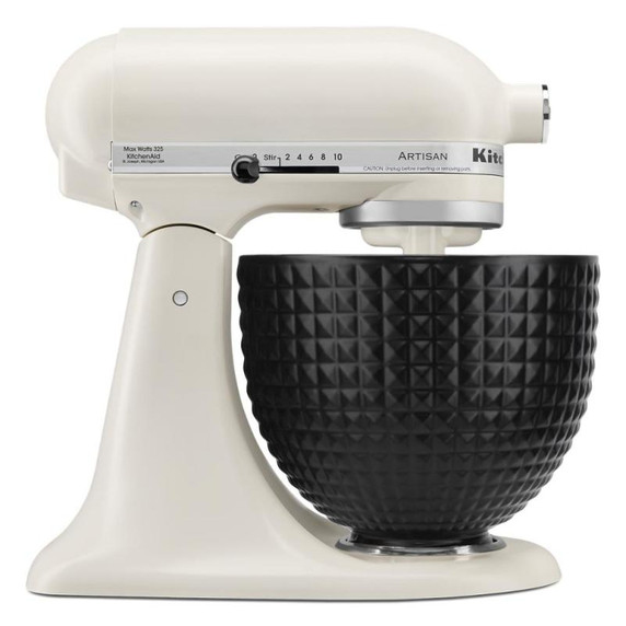 Kitchenaid® 5 Quart Black Studded Ceramic Bowl KSM2CB5LS