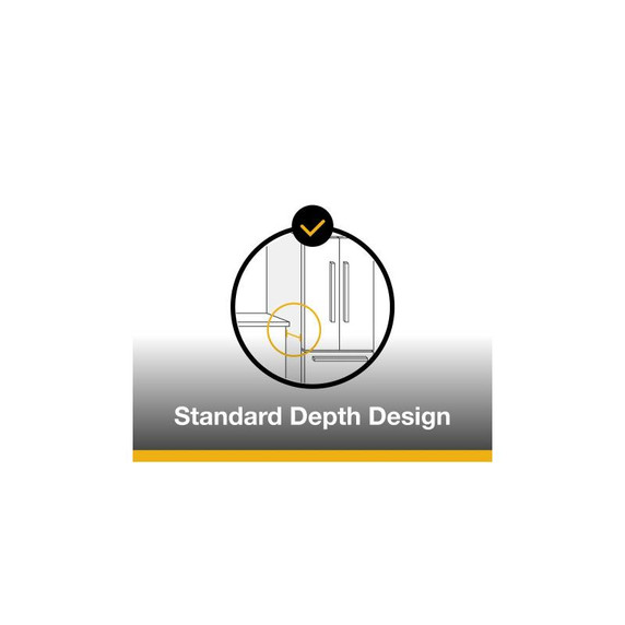 Whirlpool® 36-Inch French Door Refrigerator with Interior Water Dispenser - 31 cu. ft. WRFF3336SZ