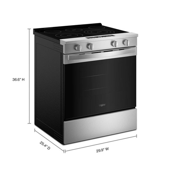 Whirlpool® 30-inch Electric Range with Air Cooking Technology YWSES5030SZ Whirlpool® 30-inch Electric Range with Air Cooking Technology YWSES5030SZ