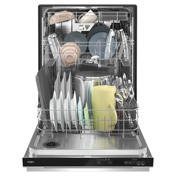 Whirlpool® Eco Series Quiet Dishwasher with a washing 3rd Rack &amp; Water Repellent Silverware Basket WDPS7024RV