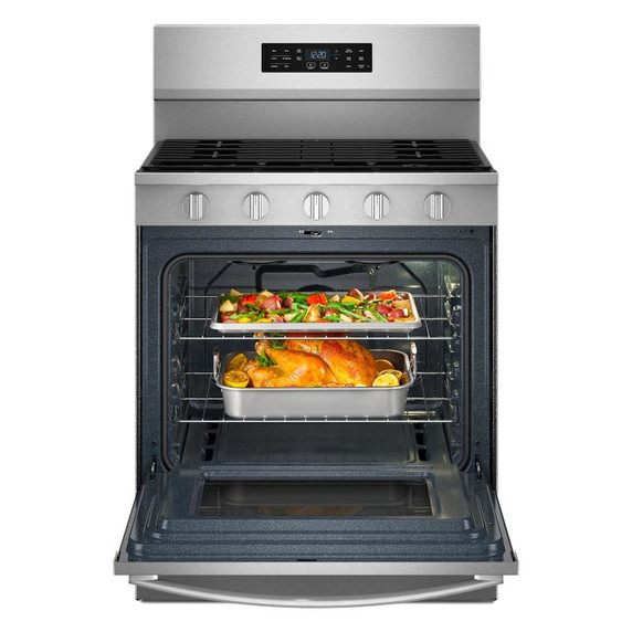 Whirlpool® 30-inch Gas Range with Air Cooking Technology WFGS5730SZ