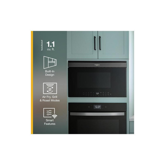 Whirlpool® 1.1 cu. ft. Built-In Smart Multifunctional Microwave Oven with Air Fry - 900 watts YWMBT7030SZ