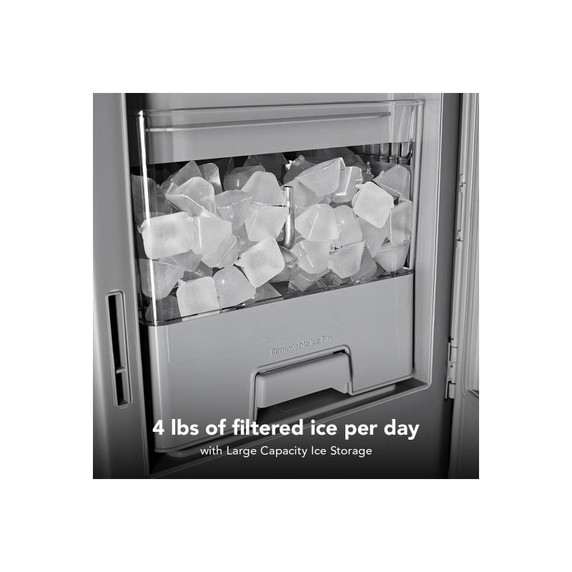 Kitchenaid® 29 cu. ft. French Door Refrigerator with Exterior Water and Ice and FreshChill™ Full-Width Refrigerated Drawer KRMF436SPS