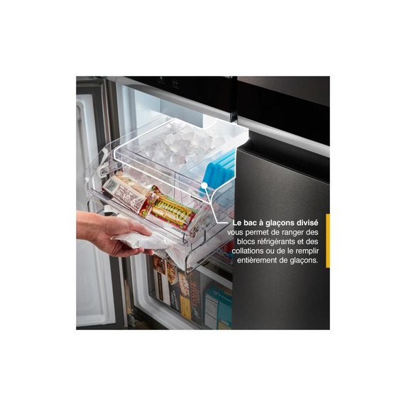 Whirlpool® 36-inch Wide Counter Depth 4 Door Refrigerator - 19.4 cu. ft. WRQA59CNKZ