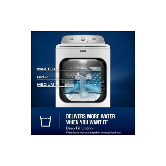 Maytag® 5.4 Cu. Ft. IECTop Load Agitator Washer with Extra Power Cycle MTW5205TW