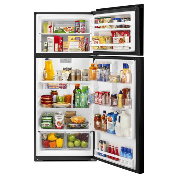 Whirlpool® 28-inch Wide Refrigerator Compatible With The EZ Connect Icemaker Kit – 18 Cu. Ft. WRT518SZFB