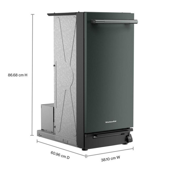 KitchenAid 15 in. Built-In Trash Compactor with Built-In Odor Management System KTTP515TJP
