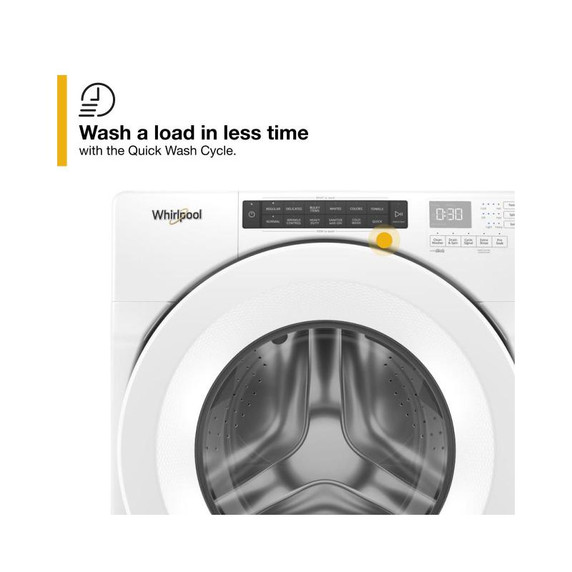 Whirlpool® 5.0 cu.ft I.E.C. Closet-Depth Front Load Washer with Intuitive Controls WFW560CHW
