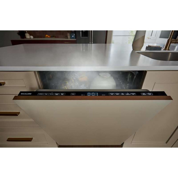 Kitchenaid® 44 dBA Panel-Ready Two-Rack Flush Dishwasher with Door-Open Dry System KDTF324PPA