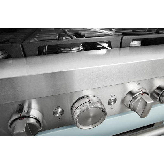 KitchenAid® 36'' Smart Commercial-Style Gas Range with 6 Burners KFGC506JMB