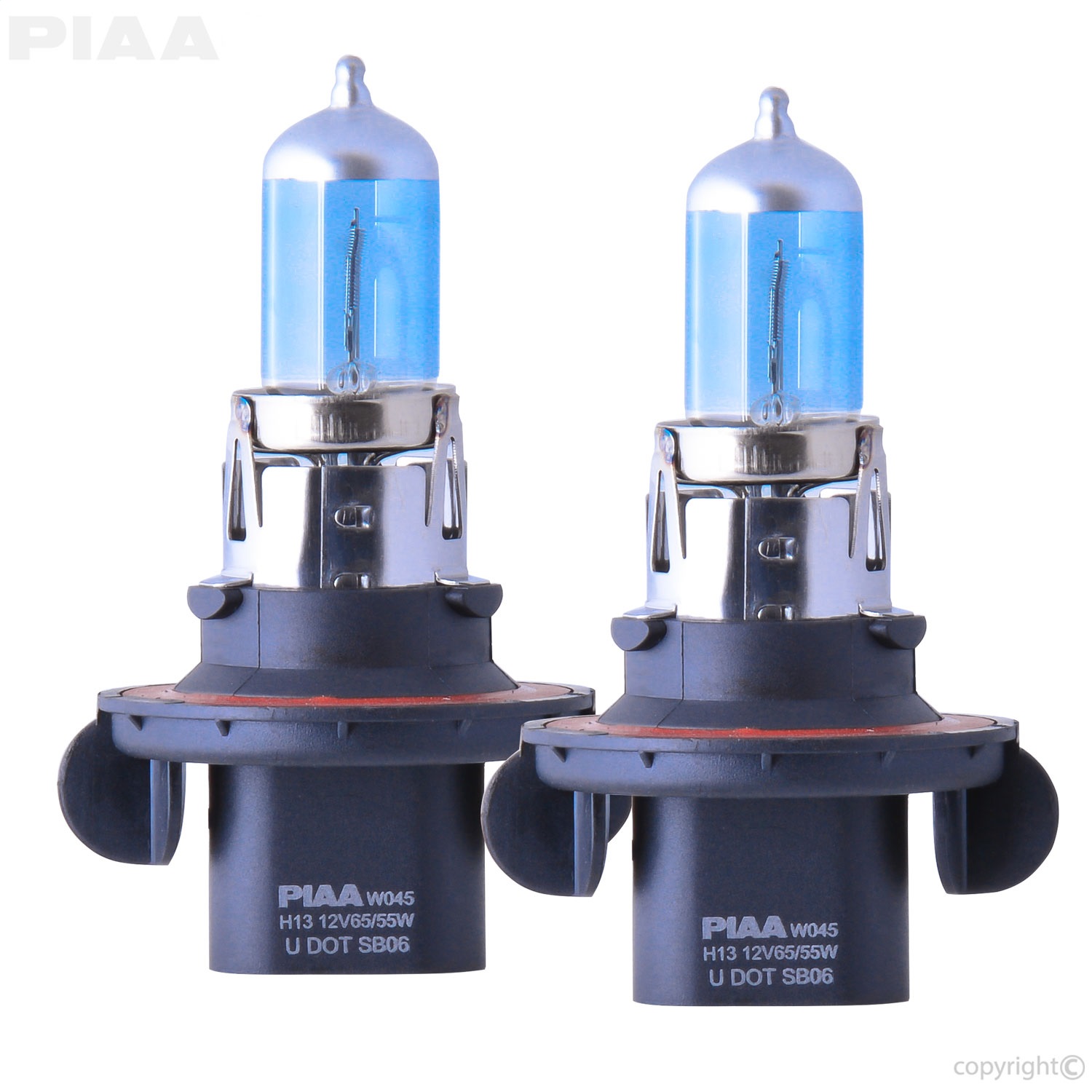 PIAA 23-10113 - H13/9008 Xtreme White Hybrid Replacement Bulb; 12V; 60/55W; 3900K; Twin Pack;