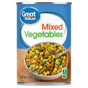 Canned mixed vegetables