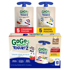 Shelf-stable yogurt packs (pilot dependent)
