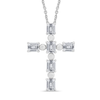 Emerald Cross Pendant (0.50 ct.tw)