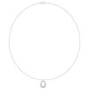 Pave Open Oval Pendant (0.75 ct.tw)