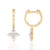 Flower Petal Huggie Earrings (1.00 ct.tw.)