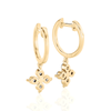 Flower Petal Huggie Earrings (1.00 ct.tw.)