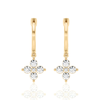 Flower Petal Huggie Earrings (1.00 ct.tw.)