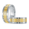 14K White and Yellow Gold 8mm Diamond Ring (0.20 ct.tw.)