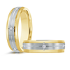 14K Yellow and White Gold 6mm Diamond Ring (0.10 ct.tw.)