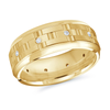 14K Yellow Gold 8mm Diamond Ring (0.20 ct.tw.)