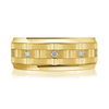14K Yellow Gold 8mm Diamond Ring (0.20 ct.tw.)