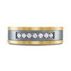 Tantalum & 14K Yellow Gold 7mm Men's Ring (0.20 ct.tw.)