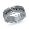 Tantalum & 14K White Gold 8.5mm Men's Ring (0.50 ct.tw.)