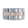 14K White and Rose Gold 11mm Diamond Ring (0.40 ct.tw.)