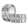 14K White and Rose Gold 11mm Diamond Ring (0.40 ct.tw.)