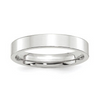 Platinum 4mm Flat Band
