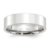 Platinum 6mm Flat Wedding Band