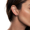 14K Yellow Gold Sky Blue Topaz Gemstone Earrings