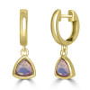 14K Yellow Gold Ethiopian Opal Dangle Earrings