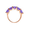 Am Cusion Cushion Cut Ring with Diamonds(0.10 ct.tw)