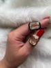 Rock Crystal Emerald Cut Bezel Set Plain Gold Ring (7.00 cts)