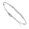 White Gold Graduated Lab-Grown Diamond Bangle (0.74 ct.tw.)