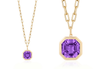 Amethyst Asscher Cut Pendant