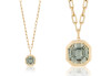 Prasiolite Asscher Cut Pendant