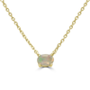 14K Yellow Gold Ethiopian Opal Necklace