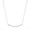 Curved Bar Diamond Necklace (0.33 cttw)
