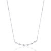 Curved Bar Diamond Necklace (0.33 cttw)