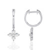 Lab Grown 1.0 Ct Diamond Huggie Earrings