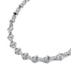 Lab Grown 2.5 Ct Round Diamond Chain Necklace