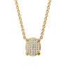 Lab Grown 0.14 Ct Diamond Oval Pendant Necklace